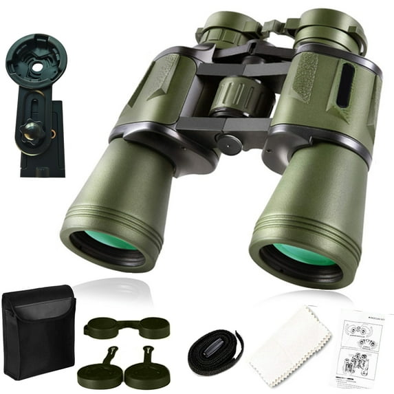 20x50 High Power Binoculars with Focus Adjustment &Lens Protection for Long-Distance Viewing,High-Definition,Waterproof Compact,Linked to Mobile Phones,Outdoor Travel,Christmas Birthday Gifts for Men