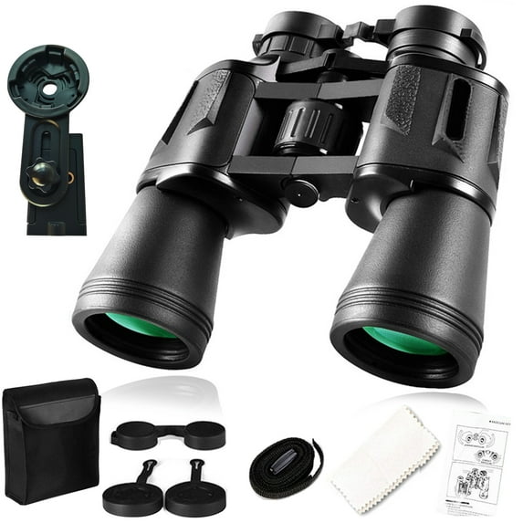 20x50 High Power Binoculars with Focus Adjustment &Lens Protection for Long-Distance Viewing,High-Definition,Waterproof Compact,Linked to Mobile Phones,Outdoor Travel,Christmas Birthday Gifts for Men