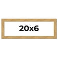 thumbnail image 1 of 20x6 Frame Beige Real Wood Picture Frame Width 1.25 inches | Interior Frame Depth 0.5 inches |, 1 of 8