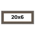 thumbnail image 1 of 20x6 Frame Black Feather Payton Ornate Solid Wood Picture Frame Width 1.75 Inches | Interior Depth, 1 of 8