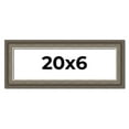 thumbnail image 1 of 20x6 Frame Brown Solid Wood Picture Frame | 1.75 Inch Moulding Width | Austin Frame Complete with, 1 of 8