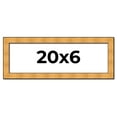 thumbnail image 1 of 20x6 Frame Gold Rustic Solid Wood Picture Frame | 1.25 Inch Wide Moulding | Rustique Gold, 1 of 8