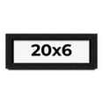 thumbnail image 1 of 20x6 Shadow Box Black Solid Wood Display Picture Frame | 1 Inch Rabbet Depth | | 1.375 Inch, 1 of 4