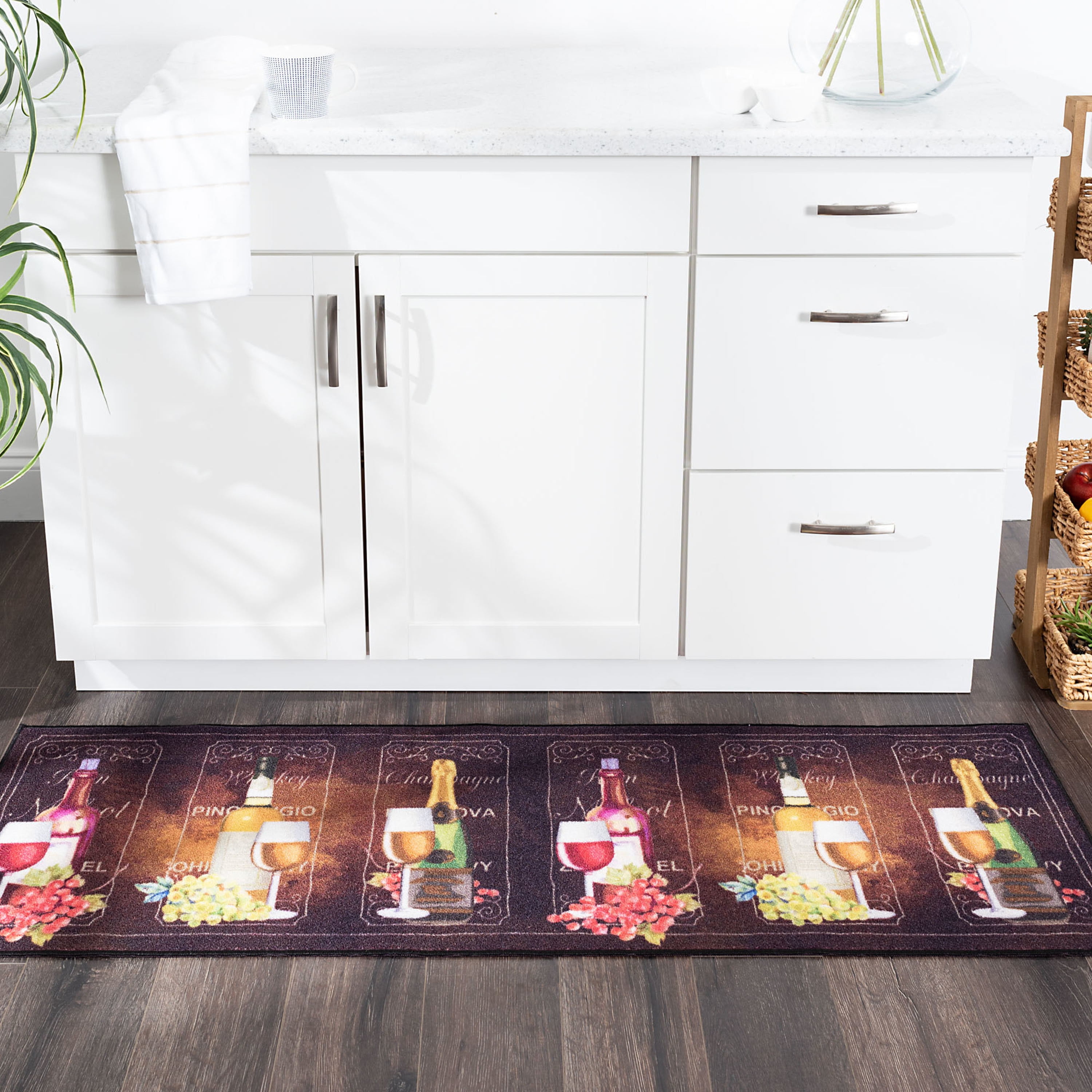 20x60 Modern Brown Runner Rugs for Hallway | Indoor Entry, Entryway, Walkway or Kitchen Rug 1'8'' x 5'