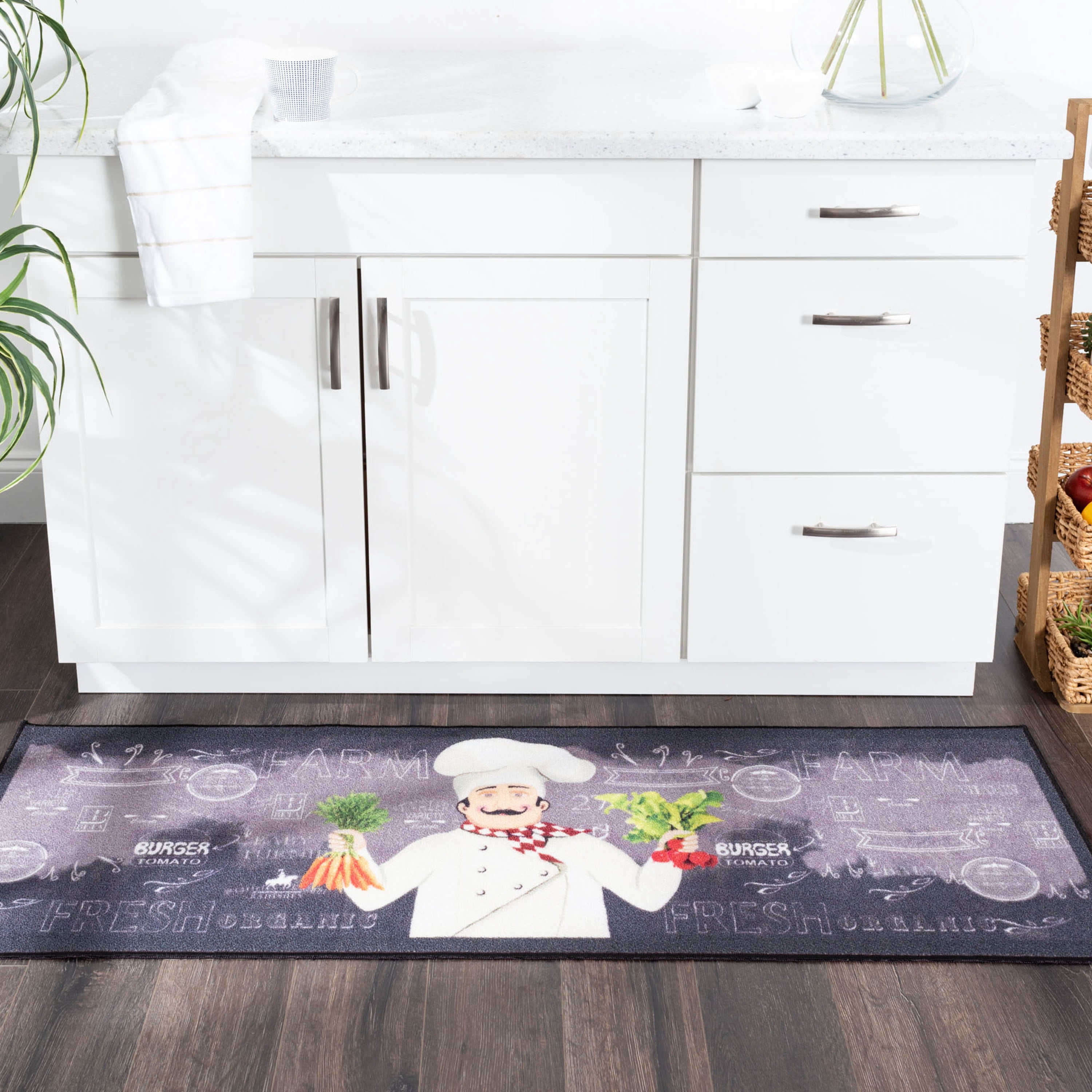 20x60 Modern Gray Runner Rugs for Hallway | Indoor Entry, Entryway, Walkway or Kitchen Rug 1'8'' x 5'