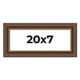 thumbnail image 1 of 20x7 Copper and Brown Real Wood Picture Frame Width 2 inches | Interior Frame Depth 0.5 inches |, 1 of 8