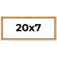 thumbnail image 1 of 20x7 Frame Beaded Gold Solid Wood Picture Frame | 0.75 Inches Moulding Width | Liscio Oro, 1 of 8