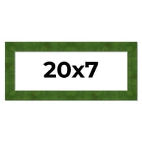 20x7 Frame Green Burl Solid Wood Picture Frame | 1.75 Inches Moulding Width | Interior Frame Depth