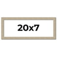 thumbnail image 1 of 20x7 Frame Grey Solid Wood Picture Frame Width 1 Inches | Interior Frame Depth 0.5 Inches |, 1 of 8
