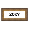 thumbnail image 1 of 20x7 Frame Vintage Gold Solid Wood Picture Frame | 2.5 Inch Moulding Width | Ornate Bronze Museo, 1 of 8