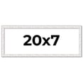 thumbnail image 1 of 20x7 Frame White Real Wood Picture Frame Width 0.75 inches | Interior Frame Depth 0.5 inches |, 1 of 8