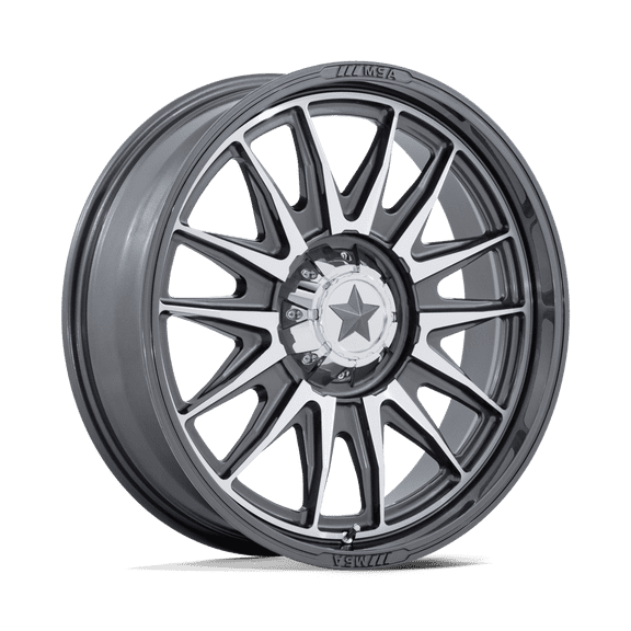20x7 MSA Offroad M55 Commander Platinum W/ Machined Face UTV Wheel 4x110 (0mm)