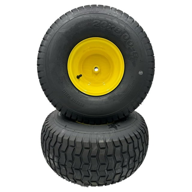 20x8.008 Lawn Mower Wheels Set of 2 Fits on 3/4 Inch Axle