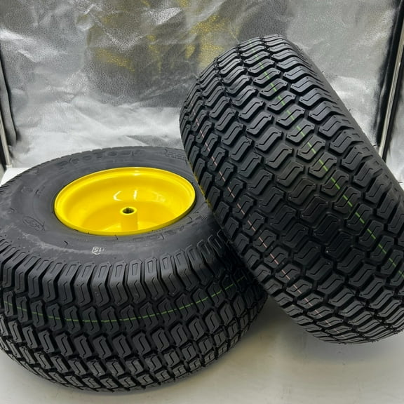 20x8.00-8 Lawn Mower Wheels - Turf Tech Tread - Set of 2 - Fits on 3/4 Inch Axle