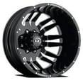 thumbnail image 1 of 20x8.25 Vision 401 Rival Dually Rear Gloss Black Machined Wheel 8x6.5 (-145mm), 1 of 2