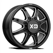 20x8.25 XD XD845 PIKE DUALLY Gloss Black Milled - Front Wheel 8X210 105mm