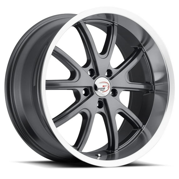 20x8.5 American Muscle 143 Torque Gunmetal Mach Wheel 5x4.5 (32mm)
