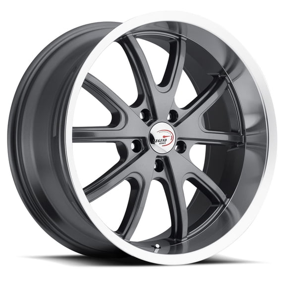 20x8.5 American Muscle 143 Torque Gunmetal Mach Wheel 5x4.75 (10mm)