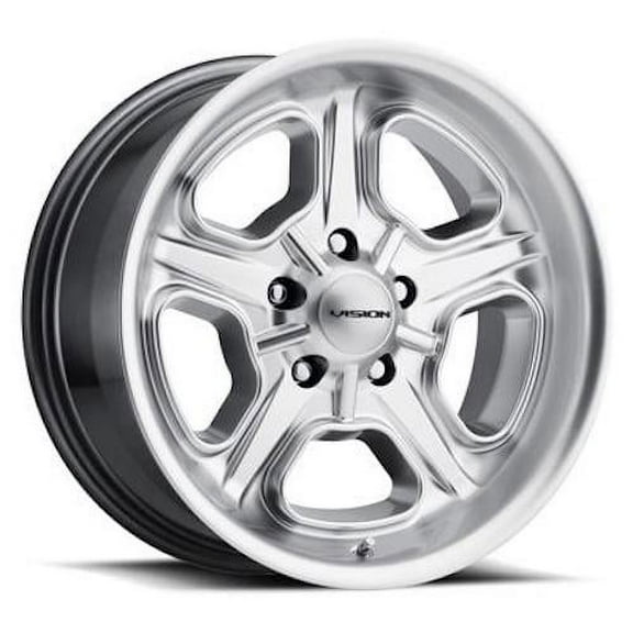 20" Vision American Muscle 147 Daytona Hyper Silver Wheel 20x8.5 5x120 Rim 32mm