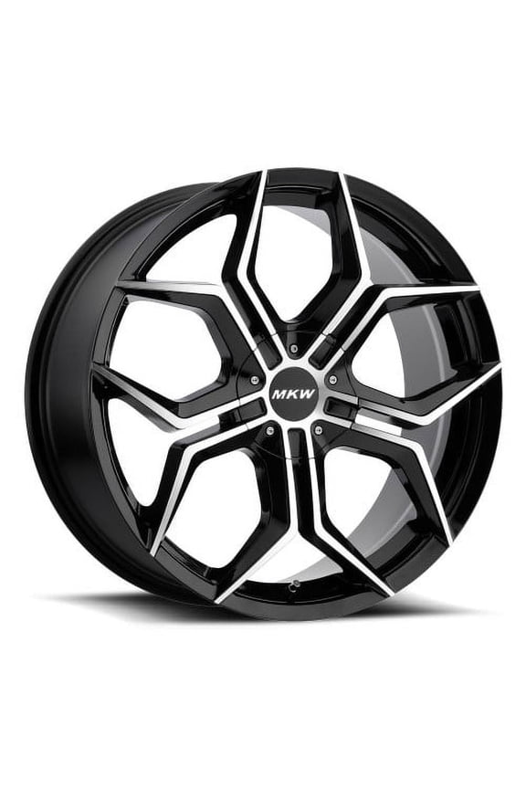 20x8.5 MKW M121 Gloss Black Machined Wheel 5x110/5x115 (35mm)