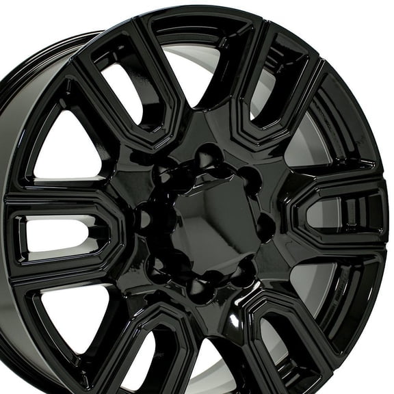 Single(1) OE Wheels CV96B 20x8.5 Gloss Black Rim 8x180 47ET