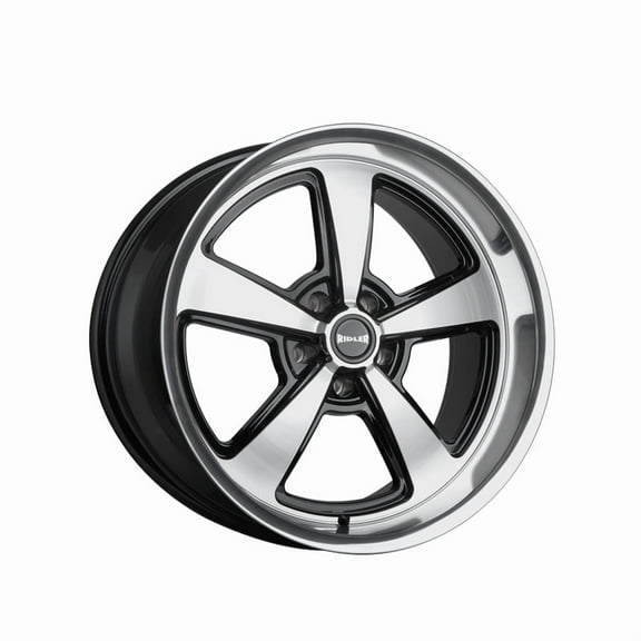 RIDLER 652 GLOSS BLK WITH DIAMOND CUT FACE & LIP - 20X8.5 - 5-120.65 BP, 0MM Ofs