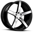 thumbnail image 1 of 20x8.5 Ruff R1 SATIN BLACK W/ MACHINED FACE Wheel 5x115 (20mm), 1 of 3