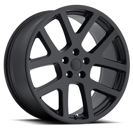 New 20x8.5 Inch Wheel for Jeep Viper FR 64 Style 20 inch Satin Black Alloy Rim 5x115mm Bolt-Pattern 47mm Offset - Factory Reproduction Wheel