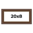 thumbnail image 1 of 20x8 Copper and Brown Real Wood Picture Frame Width 2 inches | Interior Frame Depth 0.5 inches |, 1 of 8