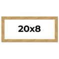 thumbnail image 1 of 20x8 Frame Beige Real Wood Picture Frame Width 1.25 inches | Interior Frame Depth 0.5 inches |, 1 of 8