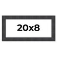 thumbnail image 1 of 20x8 Frame Brown Rustic Solid Wood Picture Frame 1.5 Inches Wide | Interior Frame Depth 0.5 Inches, 1 of 8