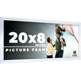 thumbnail image 1 of 20x8 Frame Silver Real Wood Picture Frame Width 0.75 inches | Interior Frame Depth 0.5 inches |, 1 of 8