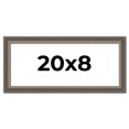 thumbnail image 1 of 20x8 Frame Silver Real Wood Picture Frame Width 1.25 Inches | Interior Frame Depth 0.5 Inches |, 1 of 8