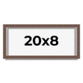 thumbnail image 1 of 20x8 Shadow Box Frame Brown | 1.125 inches Deep Real Wood Rustic Shadowbox Display Frame | UV, 1 of 5