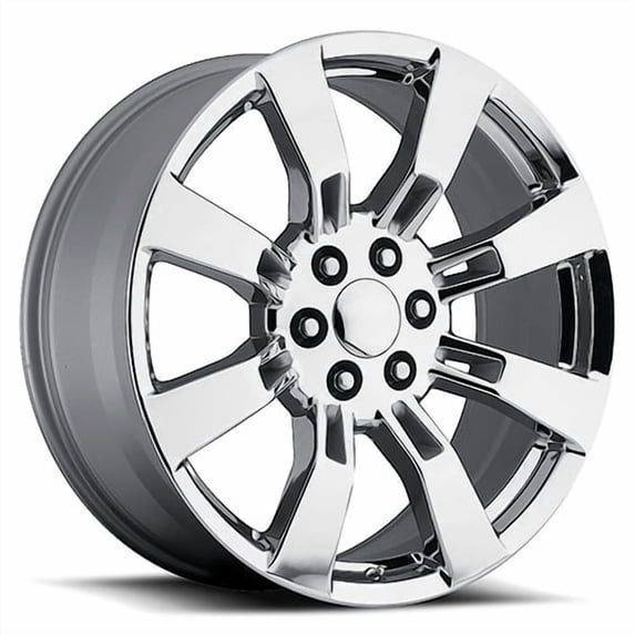 New 20x8 Inch Wheel for Denali Escalade FR 40 Style 20 inch Chrome Alloy Rim 6x5.5" Bolt-Pattern 31mm Offset - Factory Reproduction Wheel