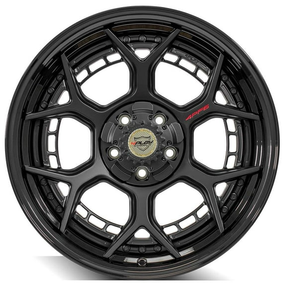 20x9 4PLAY 4PF6 Matte Black Center w/ Gloss Black Barrel Wheel 5x5/5x5.5 (0mm)