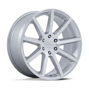 20x9.5 Petrol PE007 P6E Glossy Silver W/ Machined Face Wheel 6x135 30mm