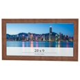 thumbnail image 1 of 20x9 Frame Brown Farmhouse Solid Wood Picture Frame Width 1.5 Inches | Interior Frame Depth 0.5, 1 of 8