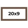 thumbnail image 1 of 20x9 Frame Brown Farmhouse Solid Wood Picture Frame Width 1.5 Inches | Interior Frame Depth 0.5, 1 of 8