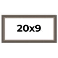 thumbnail image 1 of 20x9 Frame Silver Real Wood Picture Frame Width 1.25 Inches | Interior Frame Depth 0.5 Inches |, 1 of 8