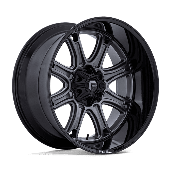 20x9 Fuel Off-Road Darkstar Matte Gunmetal With Black Lip Wheel Blank (1mm)