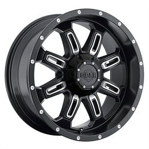 Gear Alloy Dominator 20x9 Black Wheel / Rim 6x135 & 6x5.5 with a 0mm Offset and a 108.00 Hub Bore. Partnumber 725MB-2096800