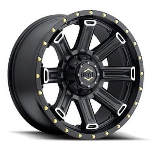 20x9 Gear Off Road 738MB Switchback Blk Mach Wheel 6x135/6x5.5 (18mm)