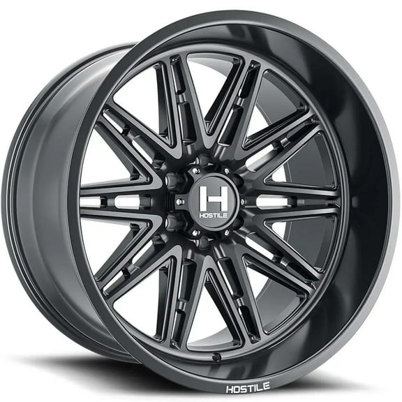 20x9 Hostile H126 Maniac Asphalt (Satin Black) Wheel 6x135 (12mm)