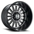 thumbnail image 1 of 20x9 Hostile H127 Titan Blade Cut (Gloss Black & Milled) Wheel 8x180 (0mm), 1 of 2