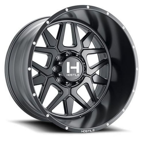 20x9 Hostile H128 Diablo Asphalt (Satin Black) Wheel 8x180 (0mm)
