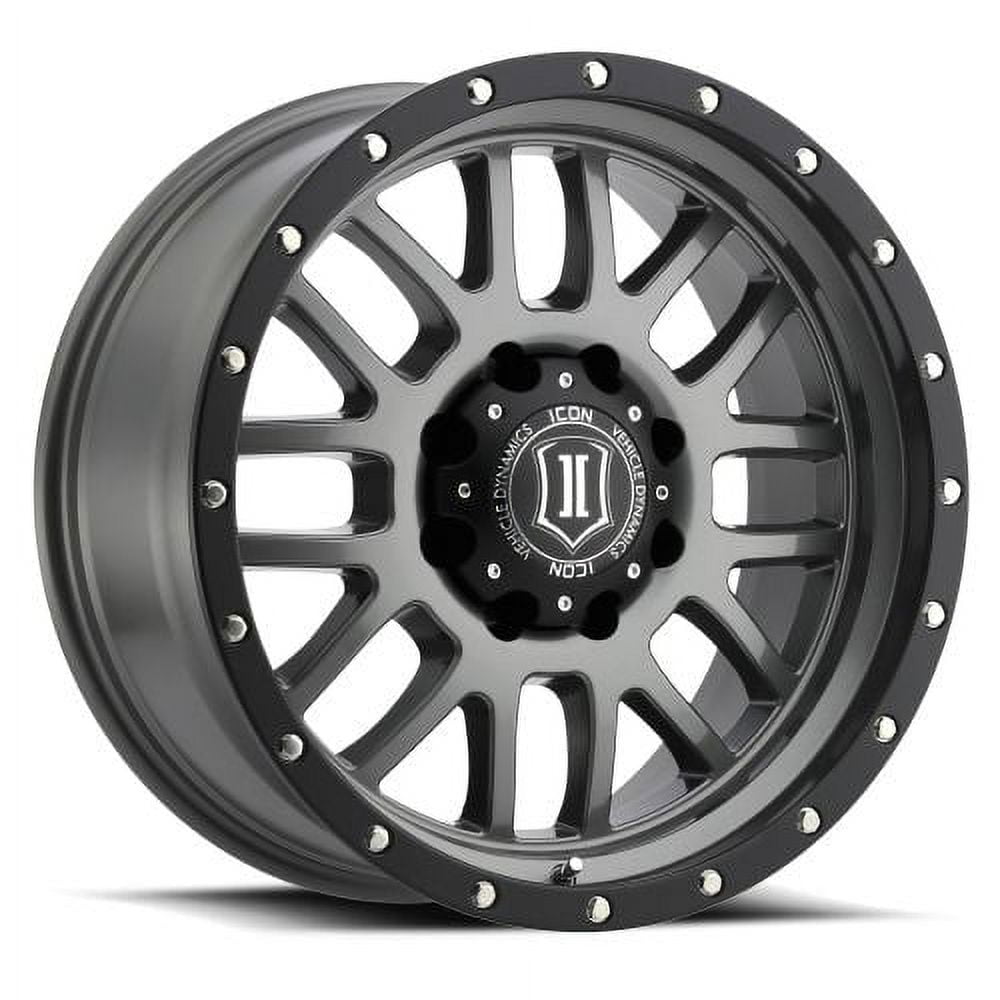 20x9 Icon Alloys Alpha Gun Metal Wheel 8x6.5 (19mm) Fits select: 2013-2023 RAM 2500, 2001-2010 CHEVROLET SILVERADO