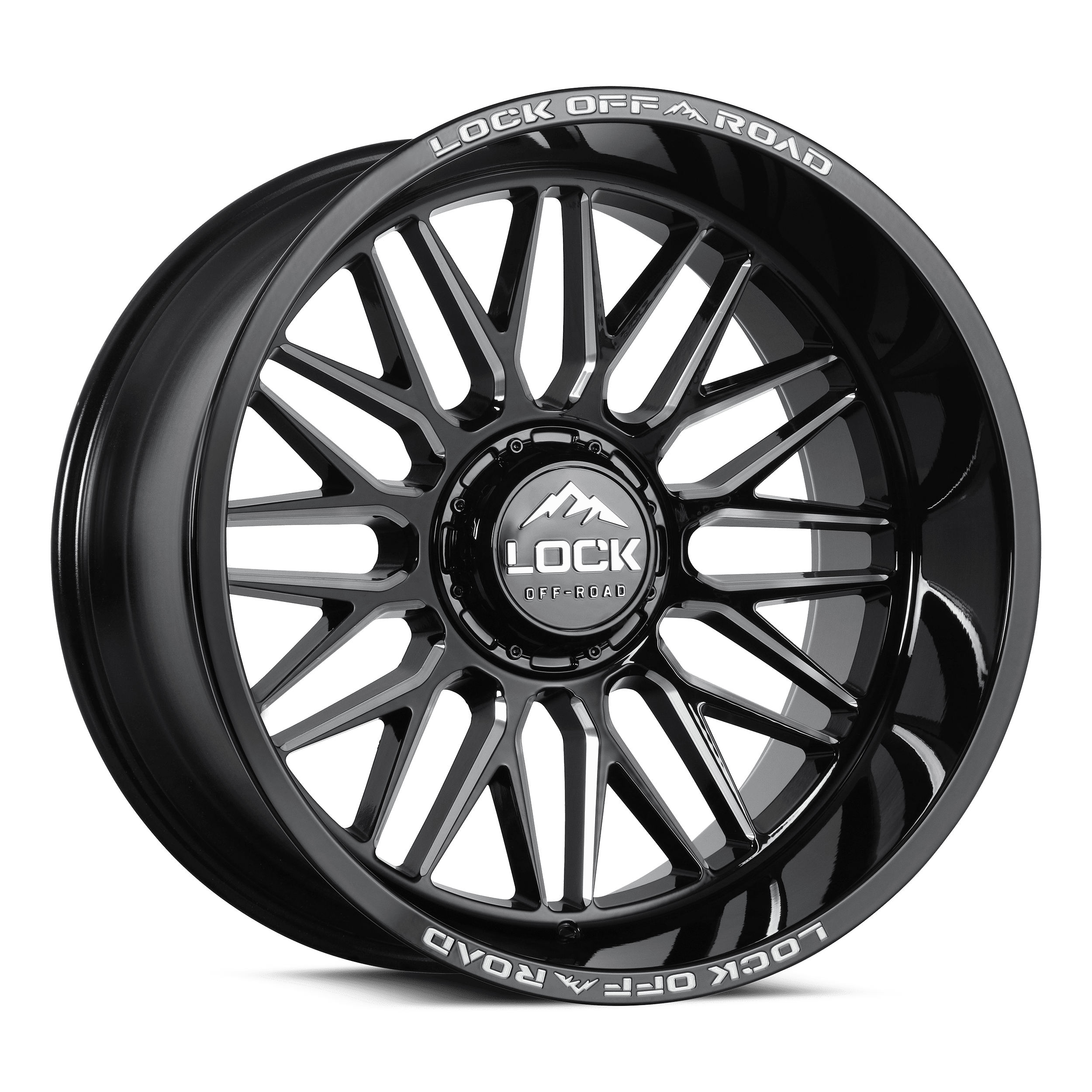Lock Off-Road Lock Extreme Apex Gloss Black Milling 9-20