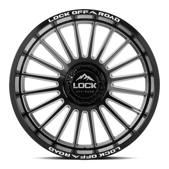 Lock Off-Road Lock Extreme Invasion Gloss Black Milling 9-20