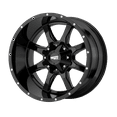 thumbnail image 1 of 20x9 Moto Metal MO970 Gloss Black W/ Milled Lip Wheel 6x120/6x5.5 (0mm), 1 of 3